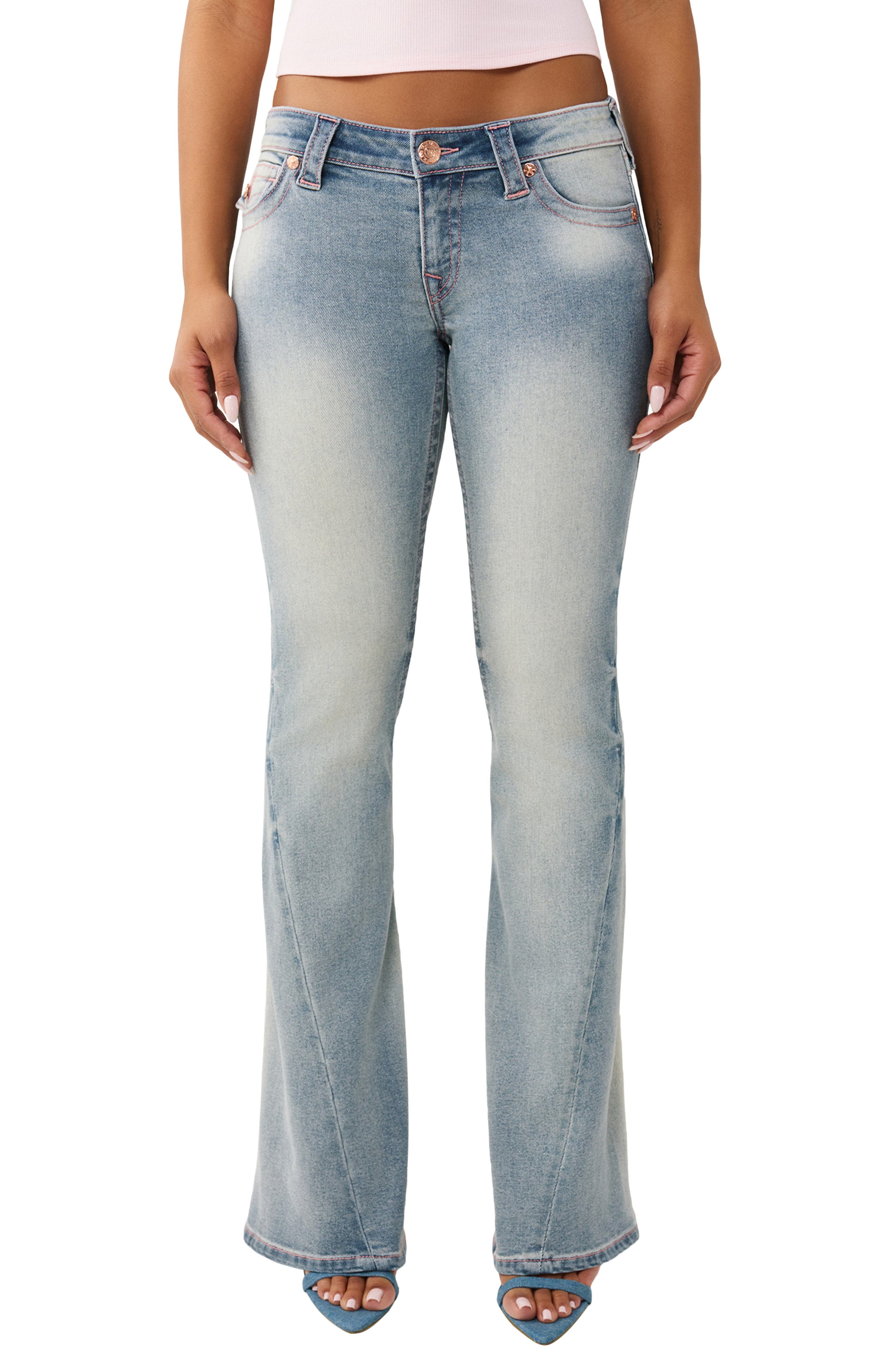 Joey Low Rise Flare Leg Jeans