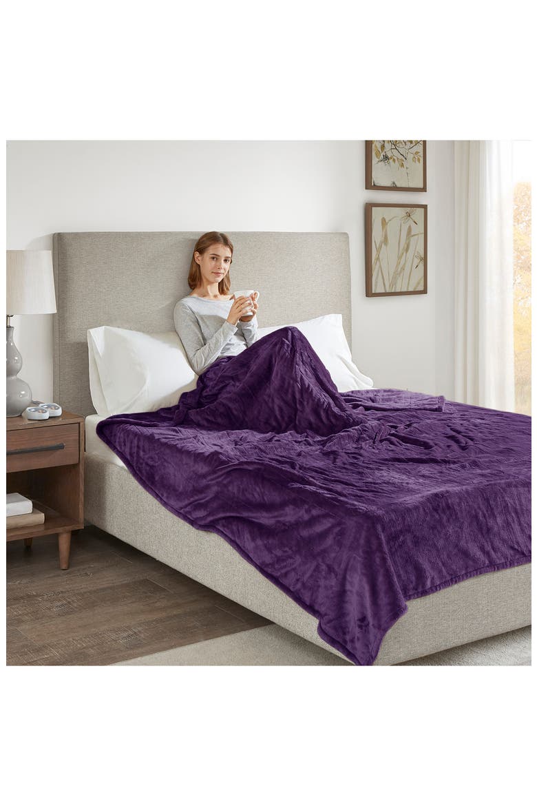 Heated Blanket, Alternate, color, PURPLE