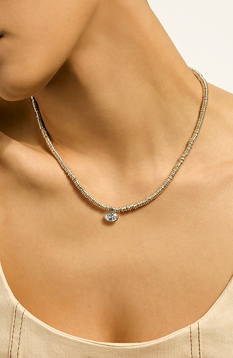 John Hardy Lovestruck<sup>™</sup> Heishi Lab Grown Diamond Pendant Necklace, Alternate, color, 