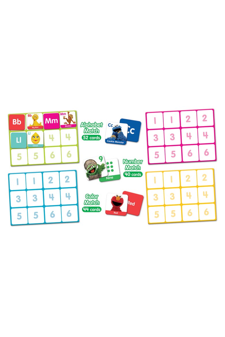 Sesame Street 3-in-1 Matching Game, Alternate, color, Multicolor