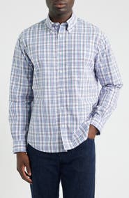 Brooks Brothers Friday Plaid Cotton Poplin Button-Down Shirt