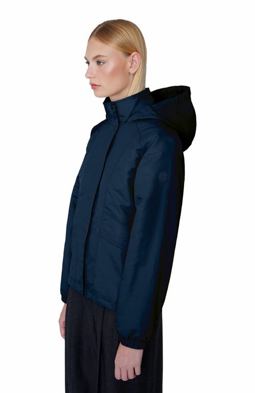 Quartz Co. Lisa | Lightweight Hooded Jacket In True Navy