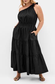 City Chic Haylee One-Shoulder Maxi Dress
