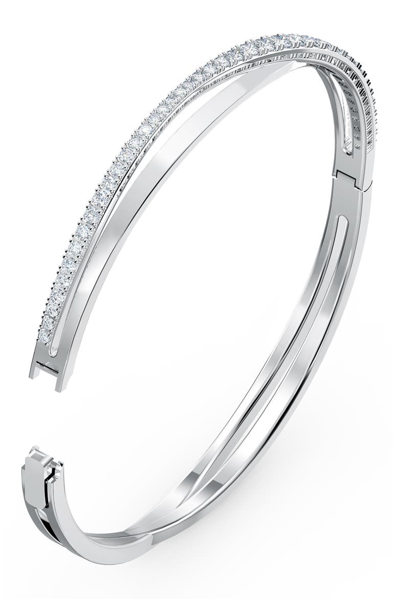 Hyperbola Bangle, Main, color, SILVER