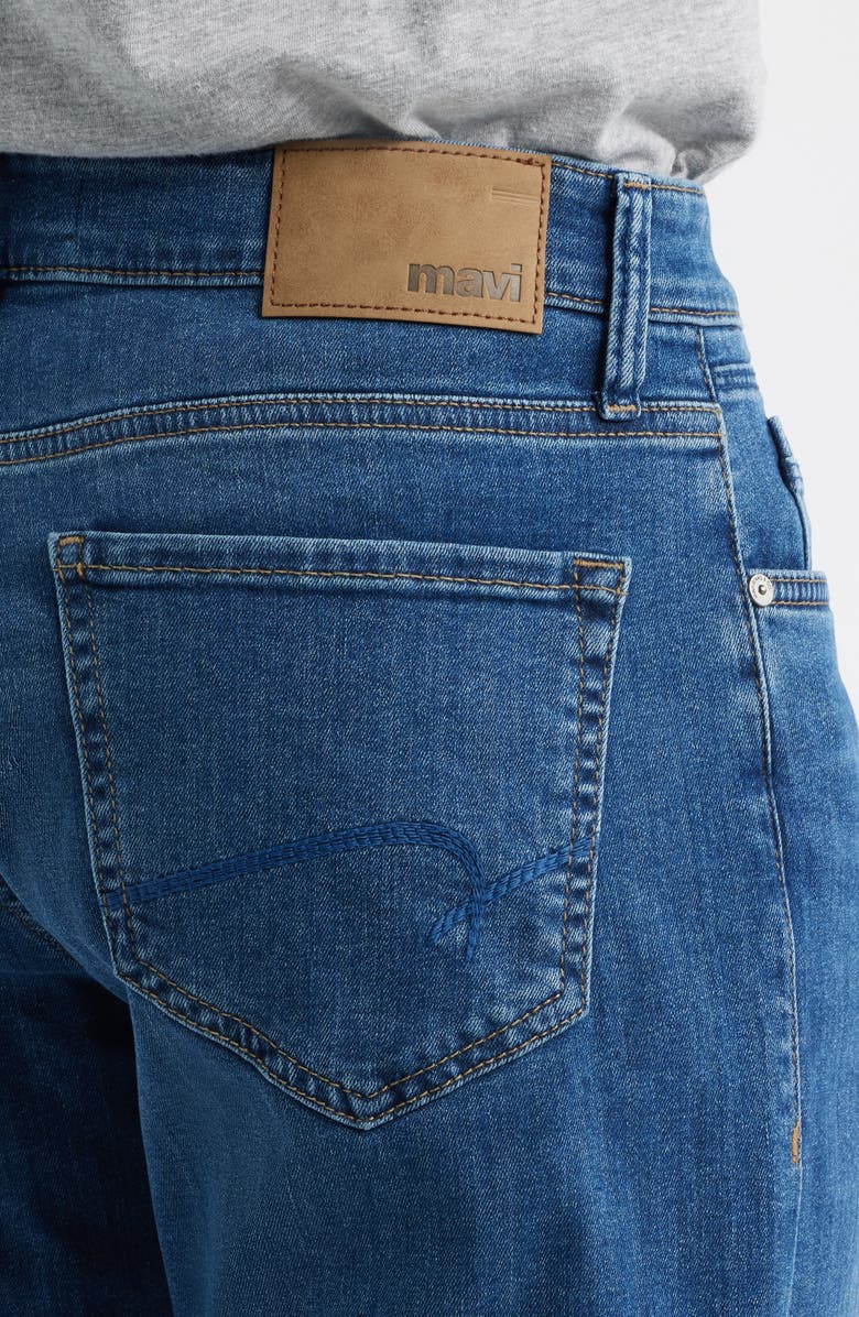 Mavi Jeans Matt Relaxed Straight Fit Jeans, Alternate, color, Deep Brushed Williamsburg