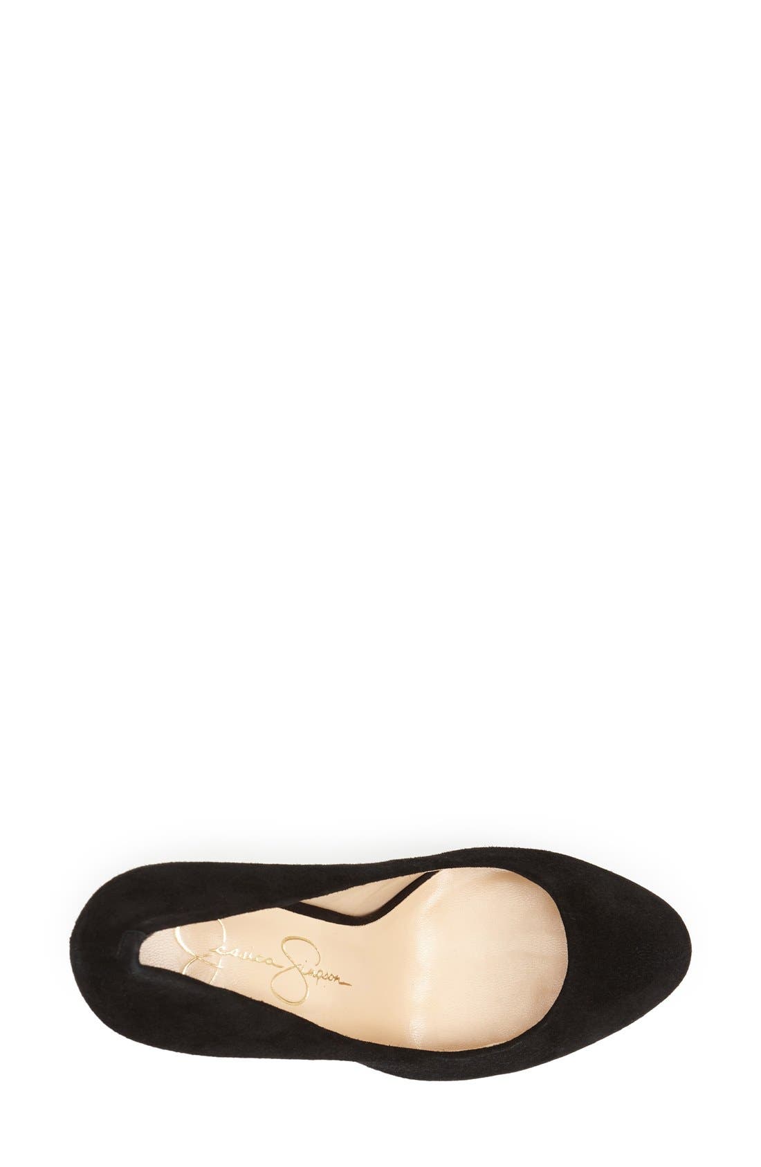 'Natalli' Pump, Alternate, color, BLACK SUEDE