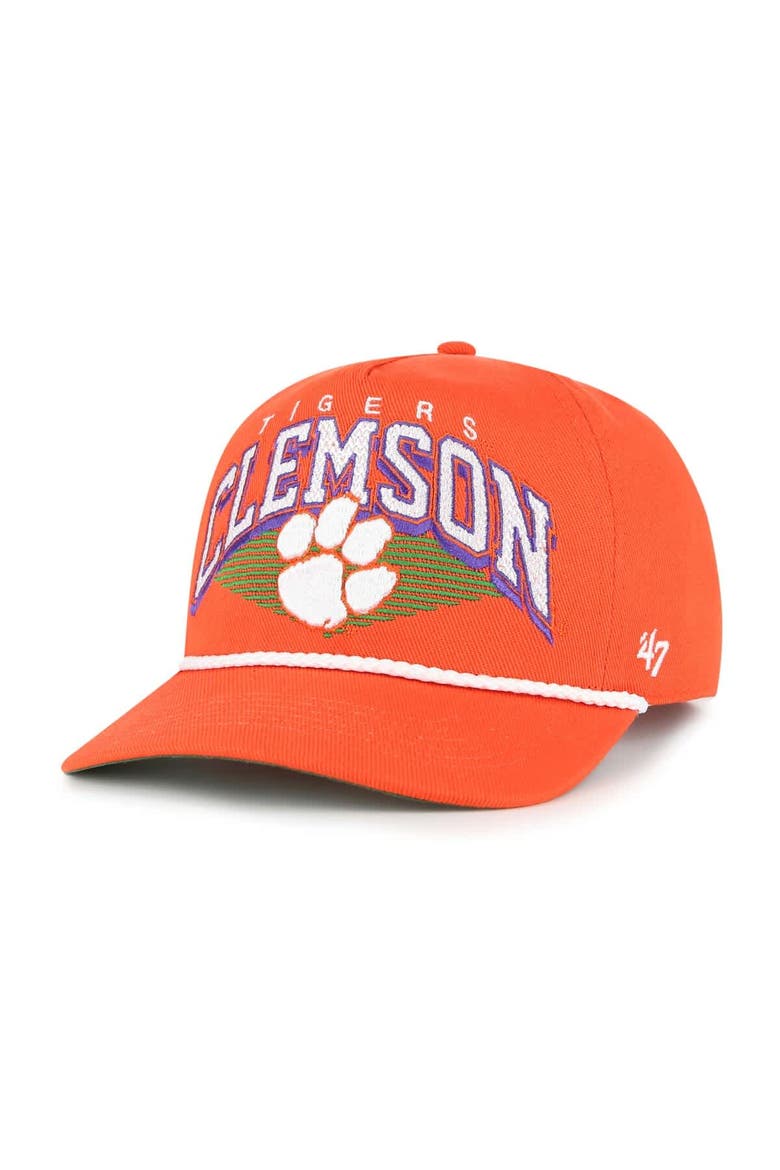 Men's '47 Orange Clemson Tigers Pomona Rope Hitch Adjustable Hat, Main, color, Orange