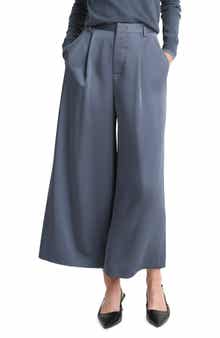 Vince Mid Rise Satin Culottes