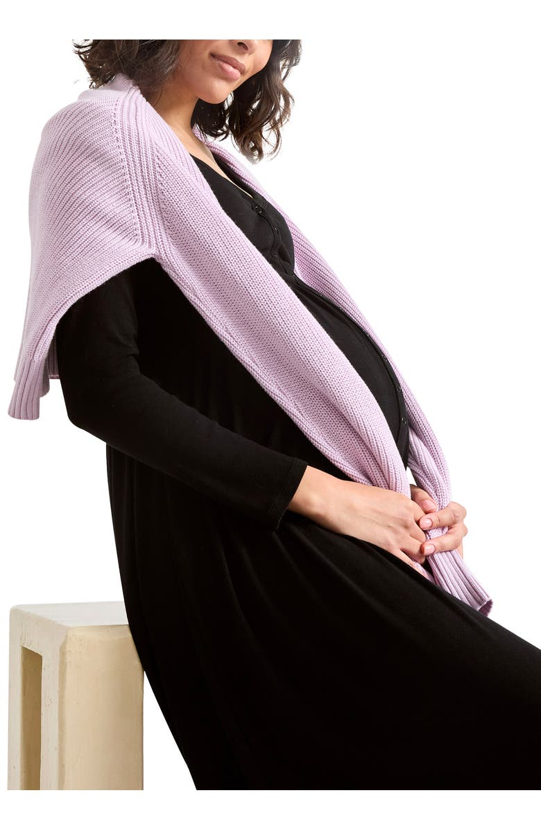 HATCH The Softest Rib Nursing Dress, Alternate, color, Black