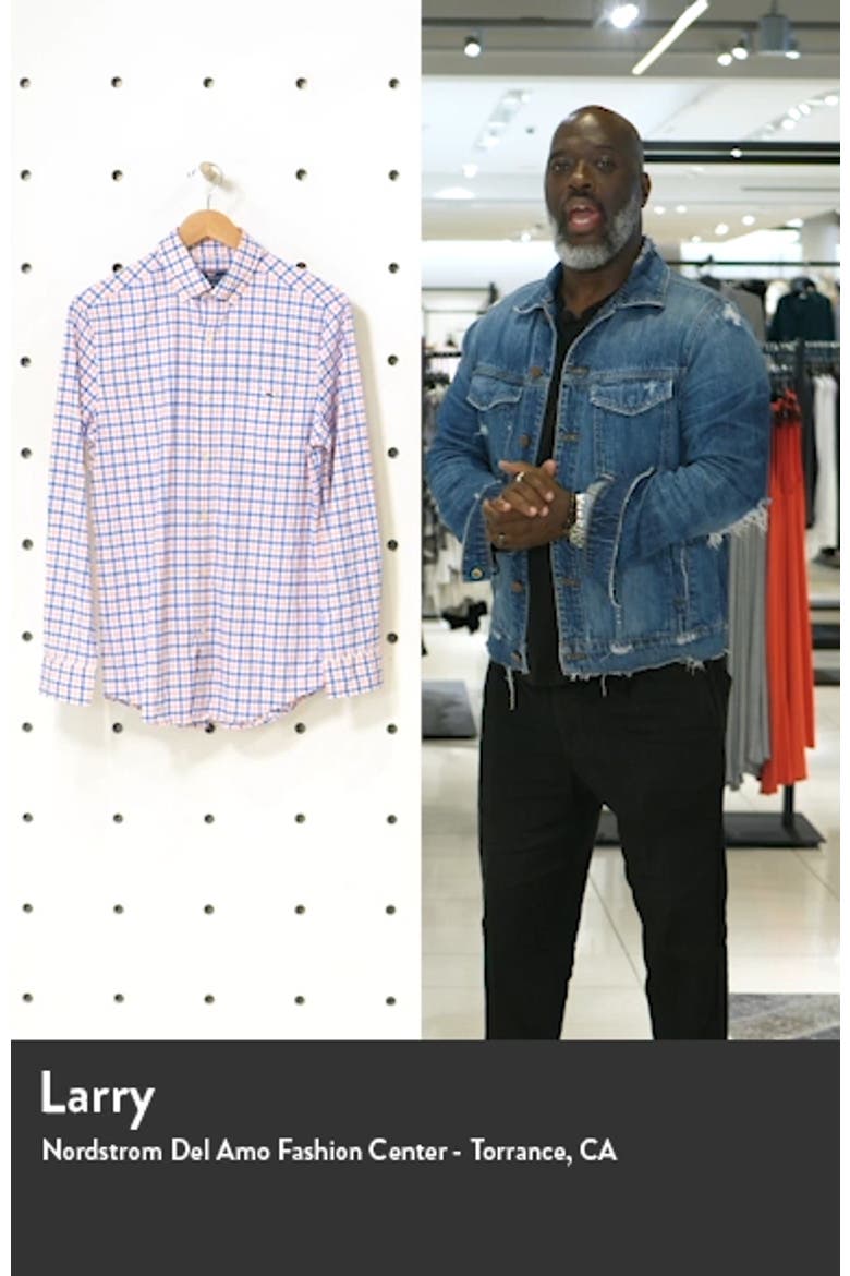 Grouper Classic Fit Plaid Button-Down Performance Shirt video