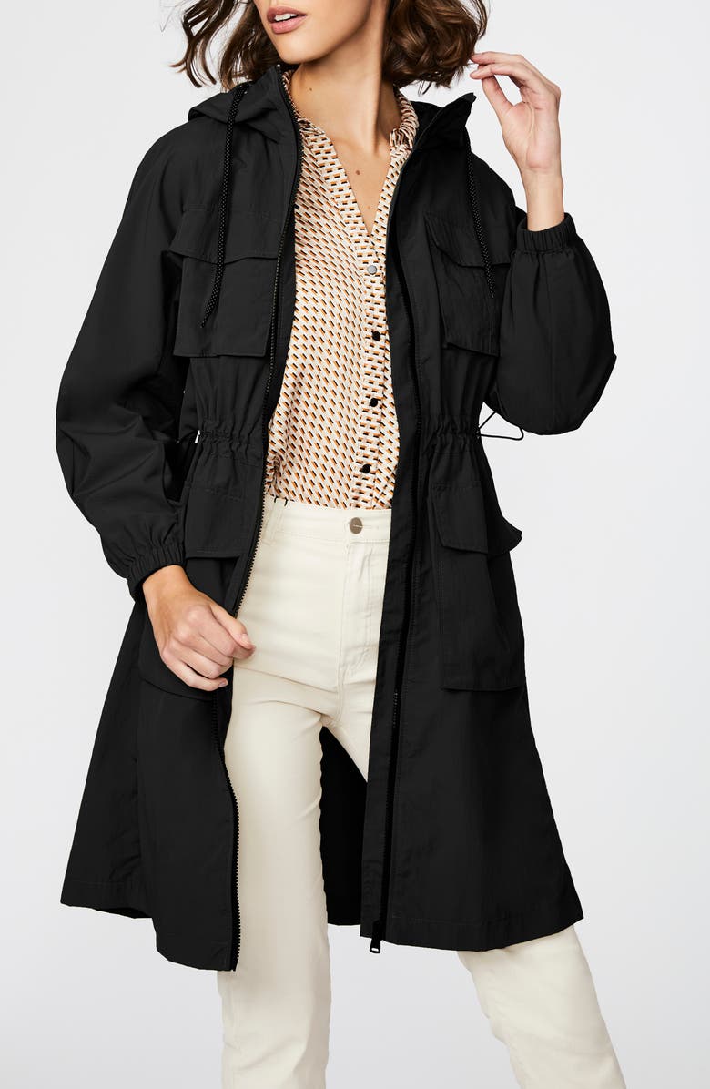 Bernardo Recycled Nylon Hooded Technical Jacket, Alternate, color,