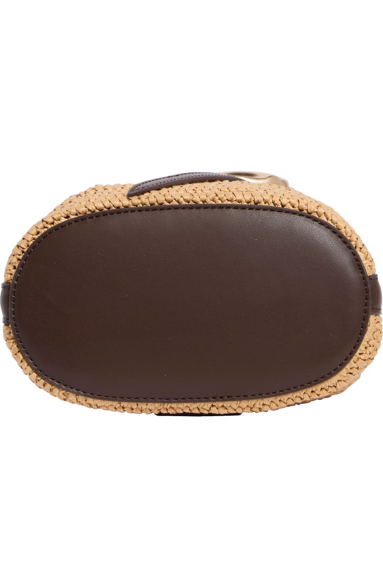 Sam Edelman Bex Raffia Crossbody Bag, Alternate, color, Brown Multi