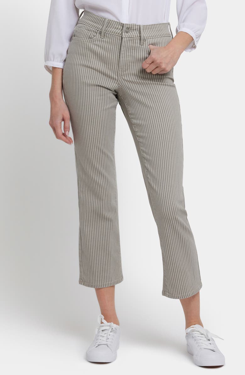 NYDJ Ellison Cool Embrace<sup>®</sup> Stripe High Waist Ankle Straight Leg Jeans, Main, color,