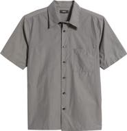 Theory Noll Soft Lawn Short Sleeve Button-Up Shirt