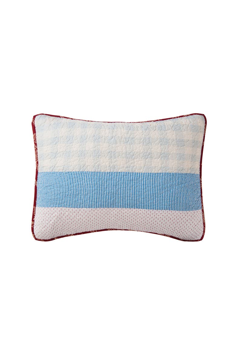 Betty Cotton Standard Sham 20" x 26", Main, color, Blue