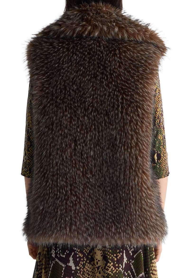 Malin Faux Fur Vest, Alternate, color, LION