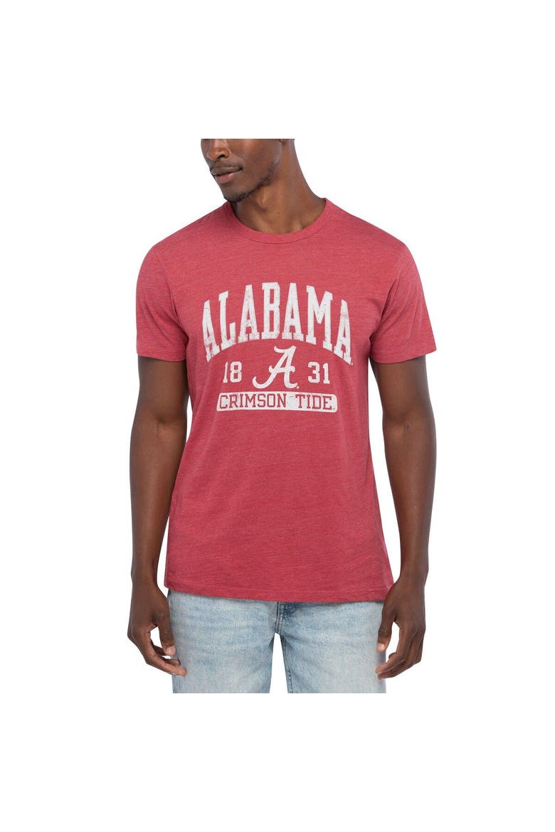 Men's League Collegiate Wear Heathered Crimson Alabama Crimson Tide Volume Up Victory Falls Tri-Blend T-Shirt, Alternate, color, Crimson