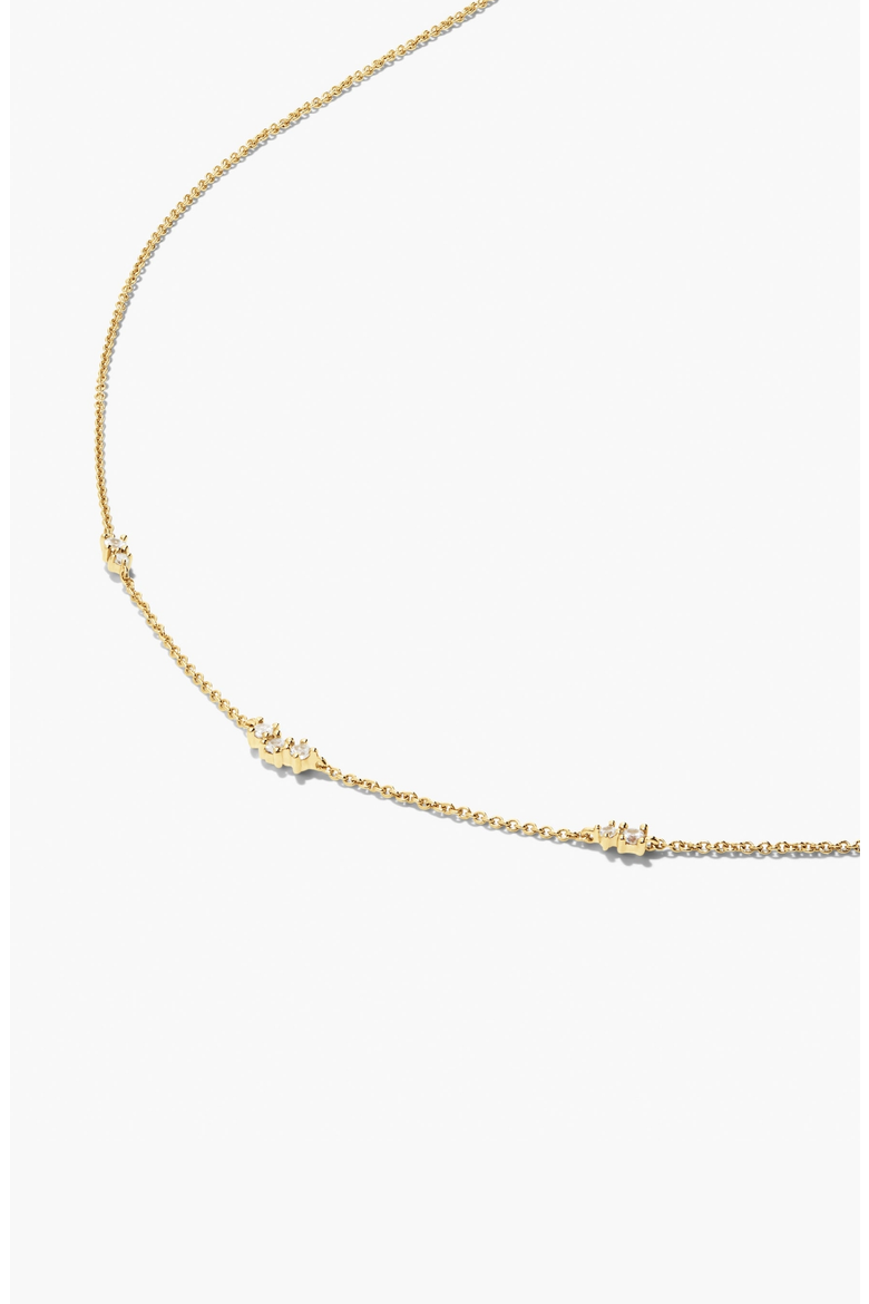 Floating Lab Grown Sapphire Necklace, Alternate, color, Gold