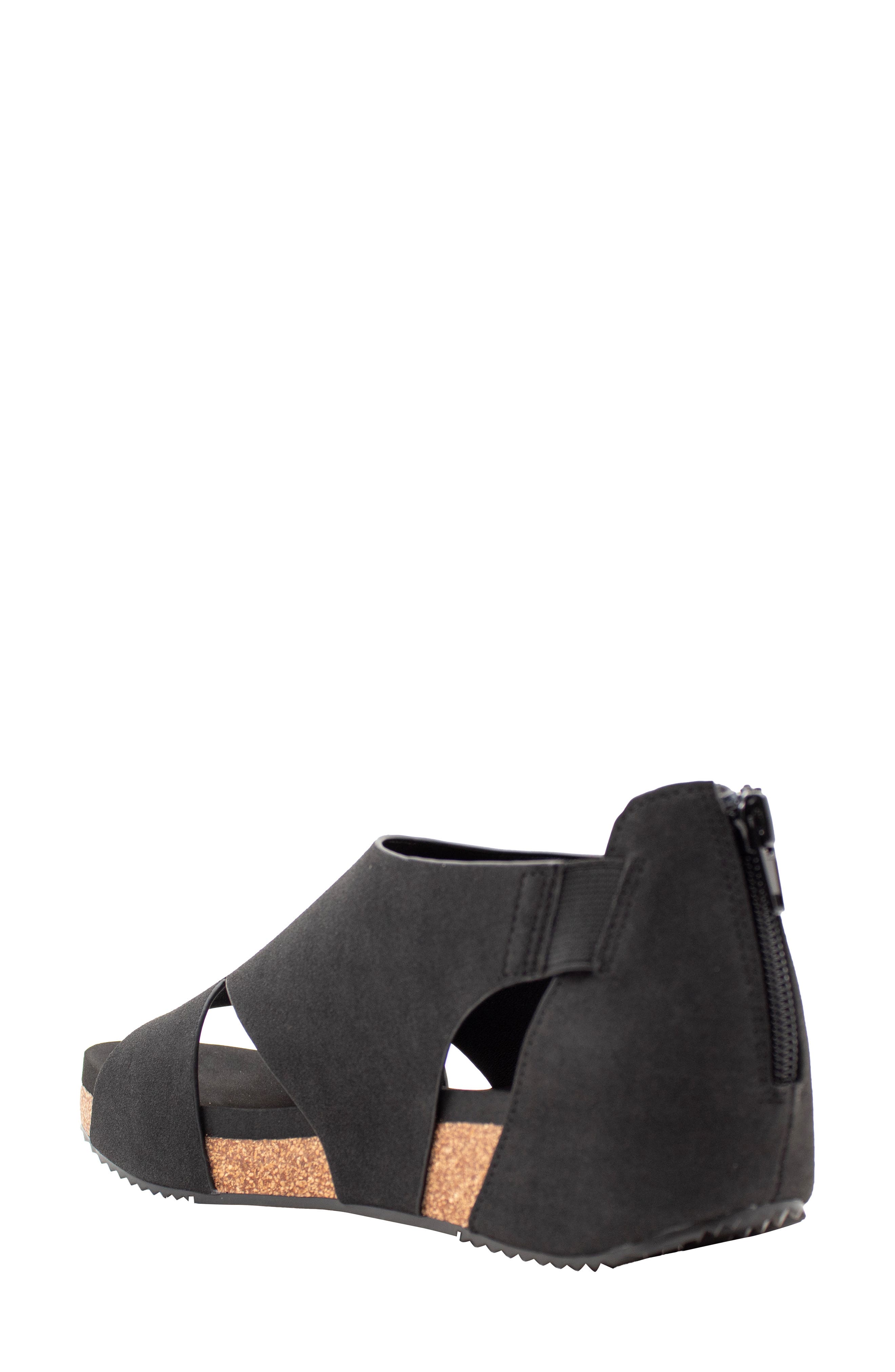 Volatile Barstow Zip Sandal, Alternate, color, Black