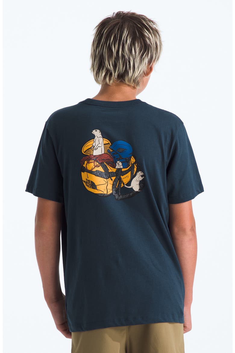 Kids' Woodland Wanderer Cotton Graphic T-Shirt, Alternate, color, SUMMIT NAVY