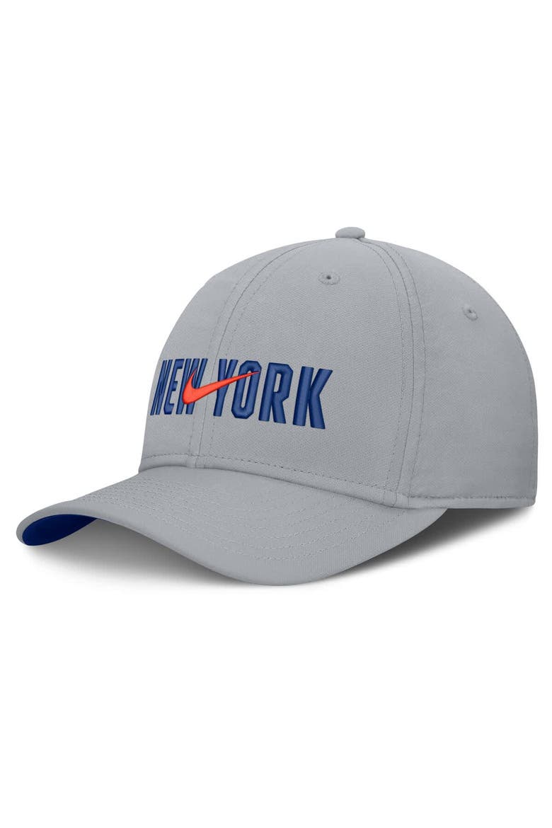 Men's Nike  Gray New York Mets Primetime Rise Dri-FIT Flex Hat, Main, color, Gray