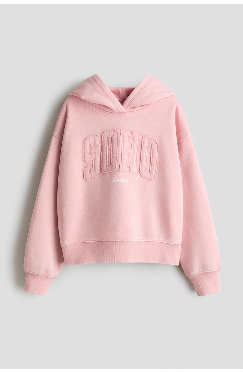 H&M Hoodie with motif, Main, color, Pink/Soho
