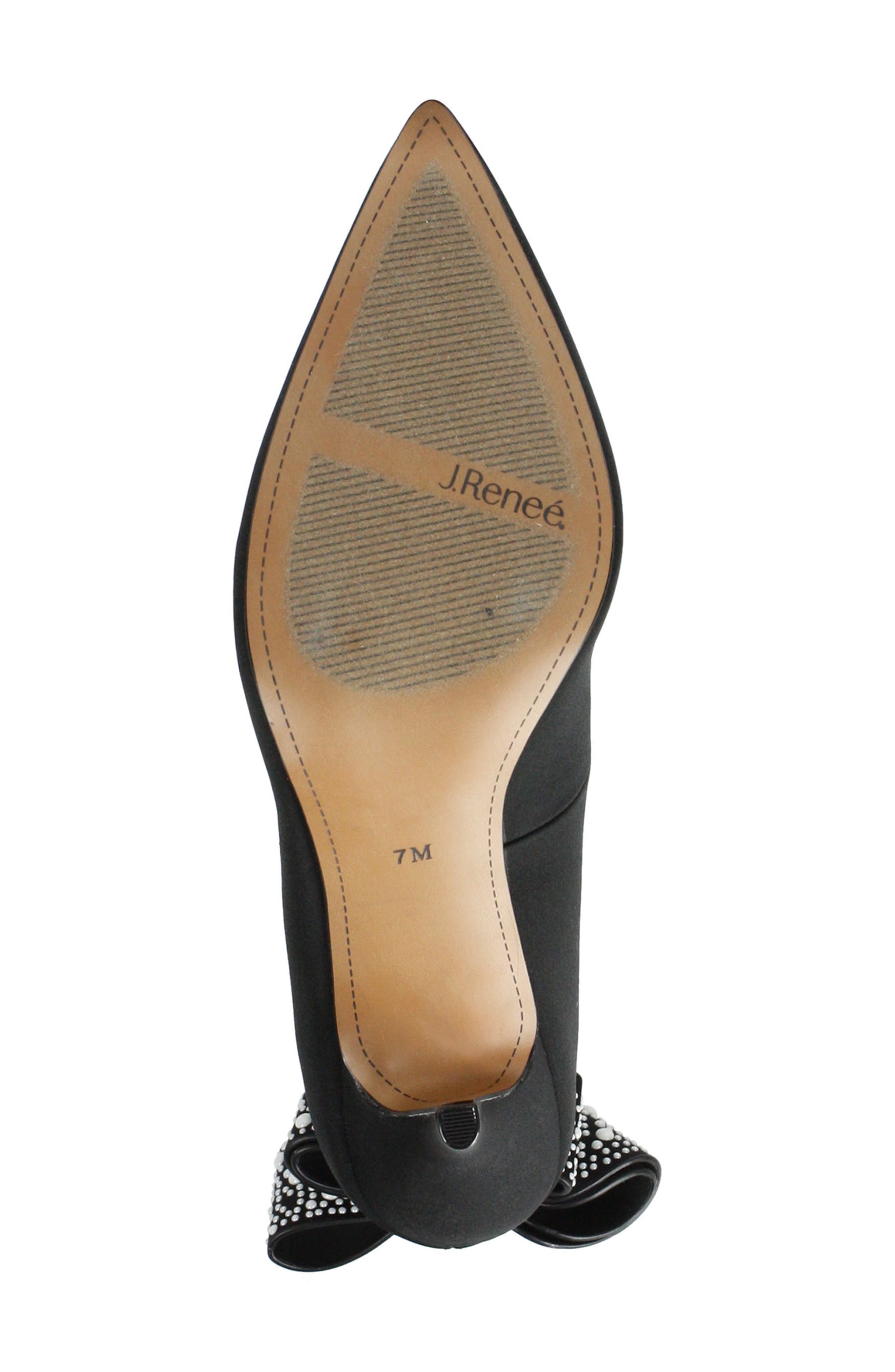 J. Reneé Zenata Bow Pointed Toe Pump, Alternate, color, 