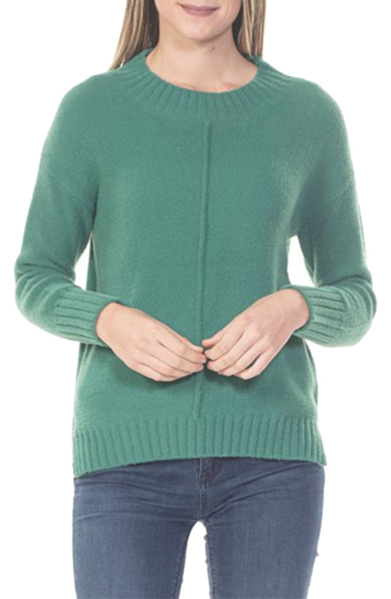 RAIN AND ROSE Plush Crew Neck Pullover Sweater, Main, color, 