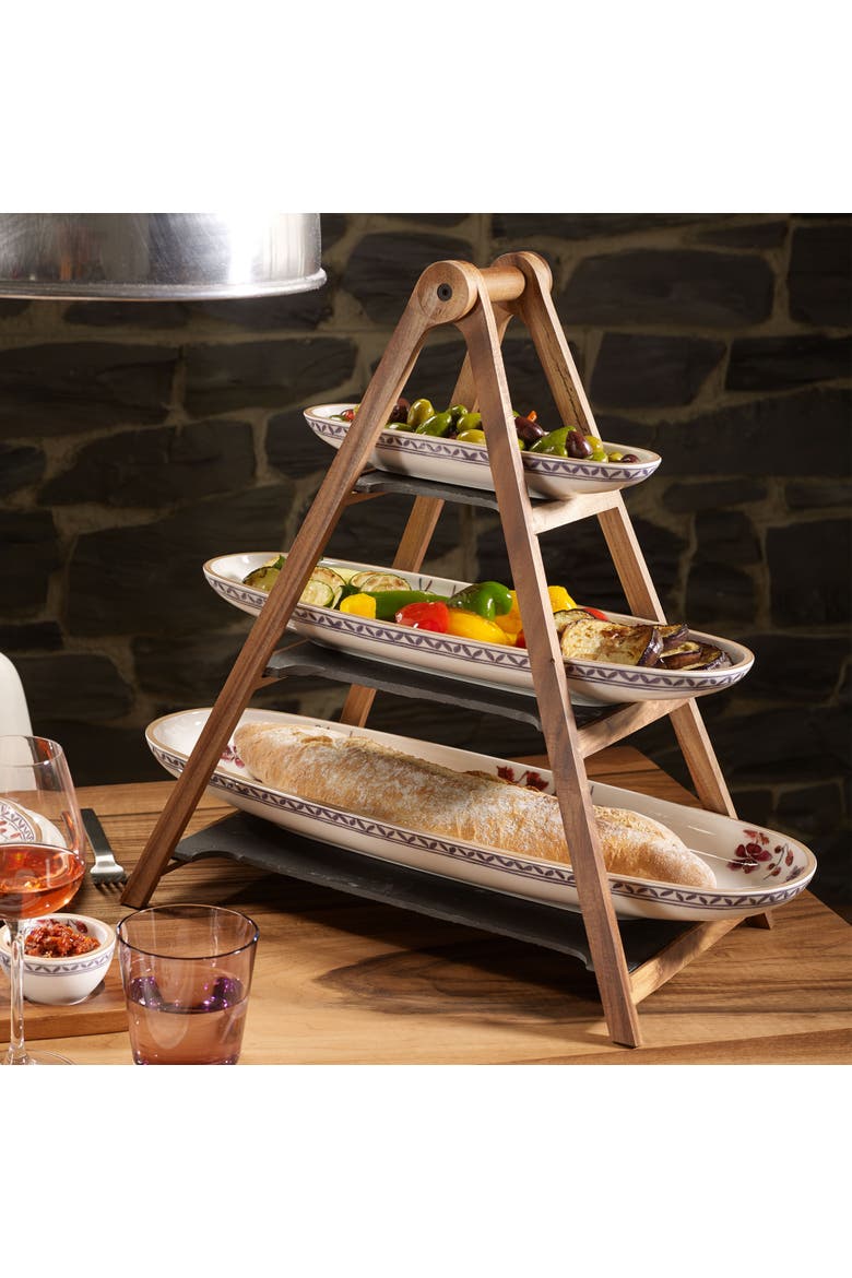 Artesano Original 3-Tier Tray Stand, Alternate, color, grey