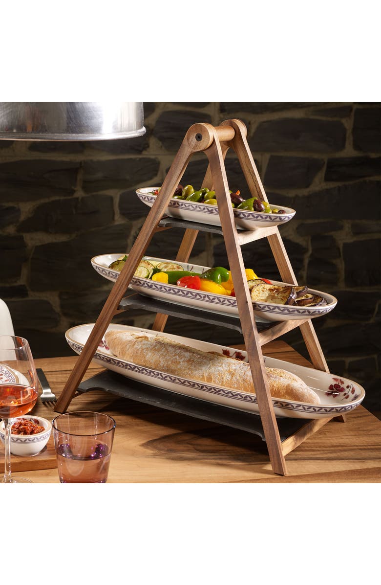 Villeroy & Boch Artesano Original 3-Tier Tray Stand, Alternate, color, Grey