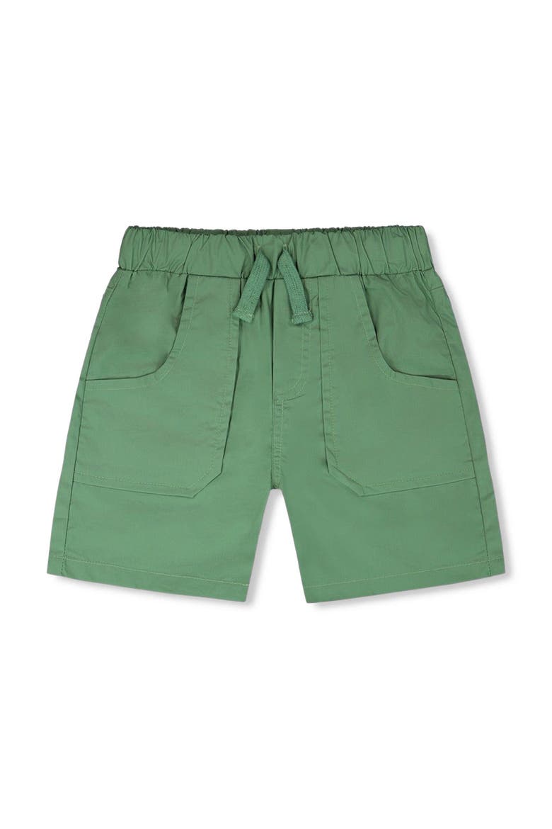 Parachute Shorts with Patch Pockets, Main, color, Green