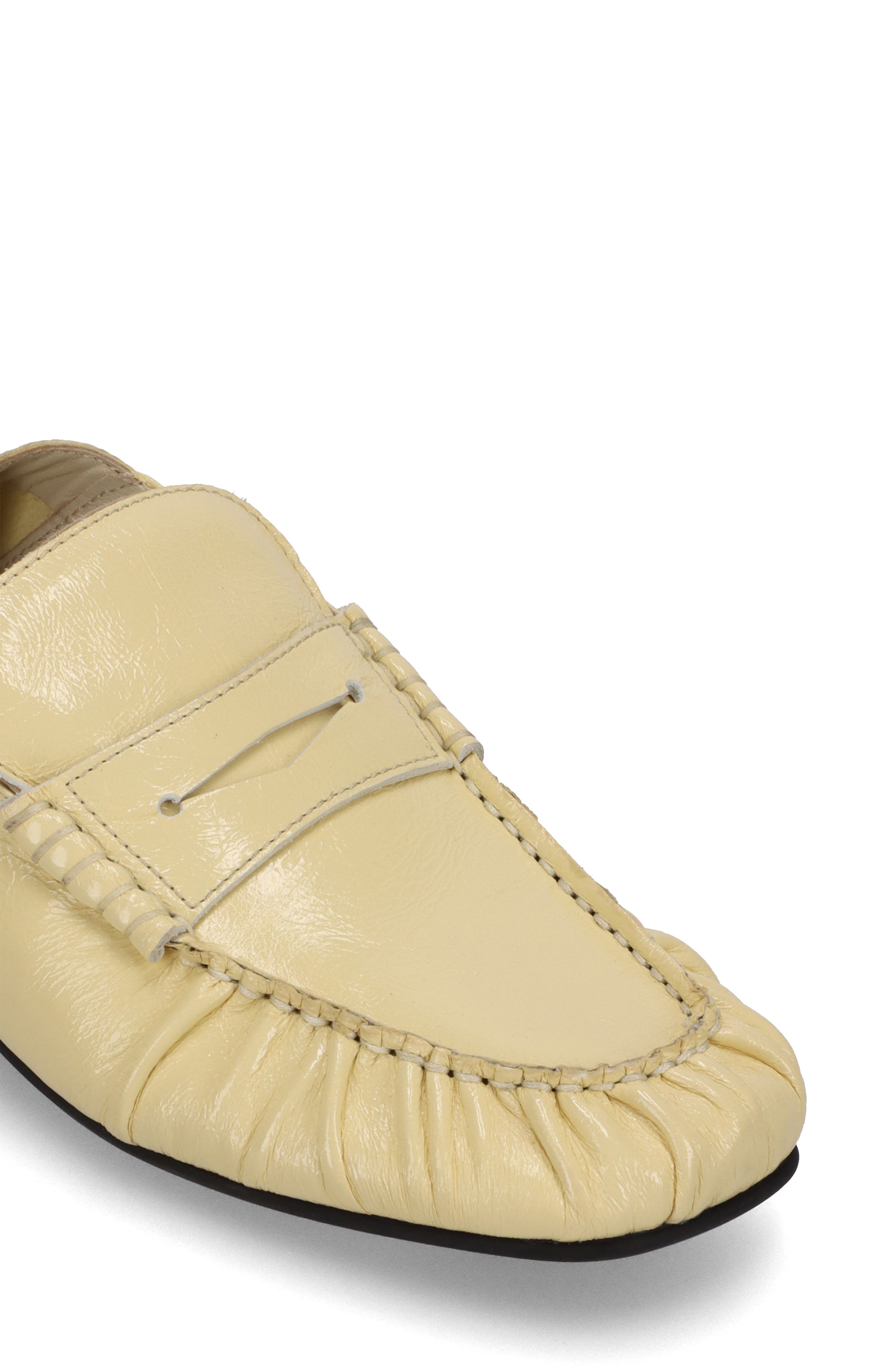 Aven Flat Mule, Alternate, color, PATENT PALE YELLOW