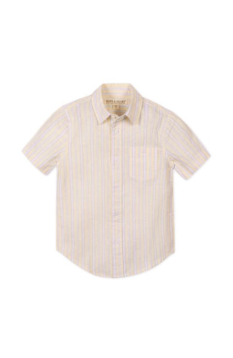 Kids' Linen Short Sleeve Shirt (Toddler, Little Kid and Big Kid)