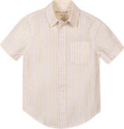 Hope & Henry Kids' Linen Short Sleeve Shirt