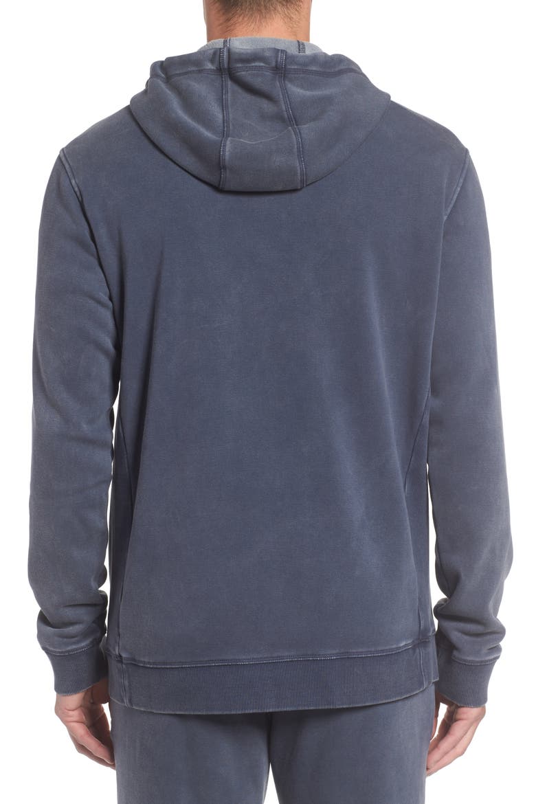 Elliot Washed Zip Hoodie, Alternate, color, NAVY