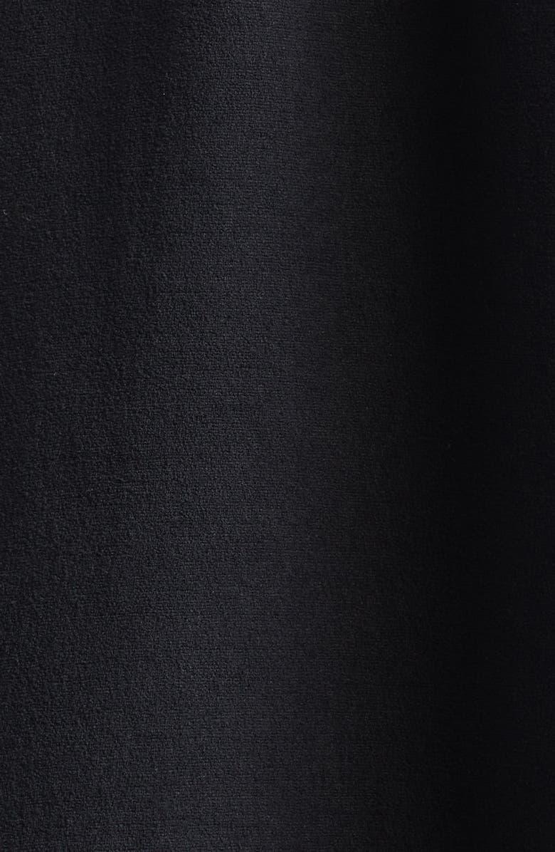 Comme des Garçons Comme des Garçons Peter Pan Collar Oversize Crepe Overcoat, Alternate, color, Black