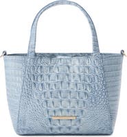Brahmin Small Mona Croc Embossed Leather Top Handle Bag