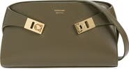 FERRAGAMO Hug Soft Leather Convertible Bag