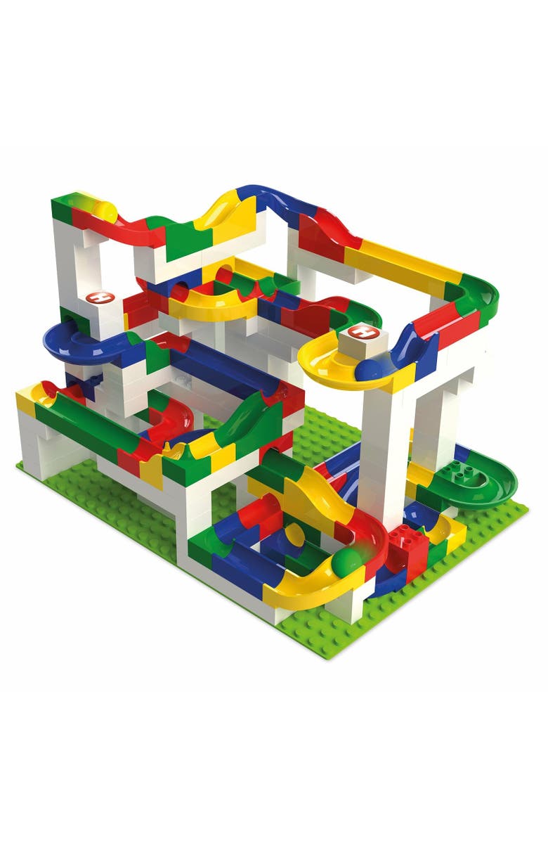 Hubelino Marble Run 200-Piece Big Building Set, STEM Toys for 4-8 Year Olds, Compatible Marble Maze and Ball Run, Made in Germany, Alternate, color, Multi