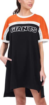 G-III 4HER BY CARL BANKS Women's G-III 4Her by Carl Banks Black/Orange San Francisco Giants Circus Catch Sneaker Dress