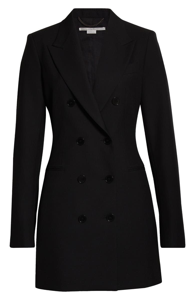 Stella McCartney Double Breasted Wool Blazer Dress, Alternate, color, 
