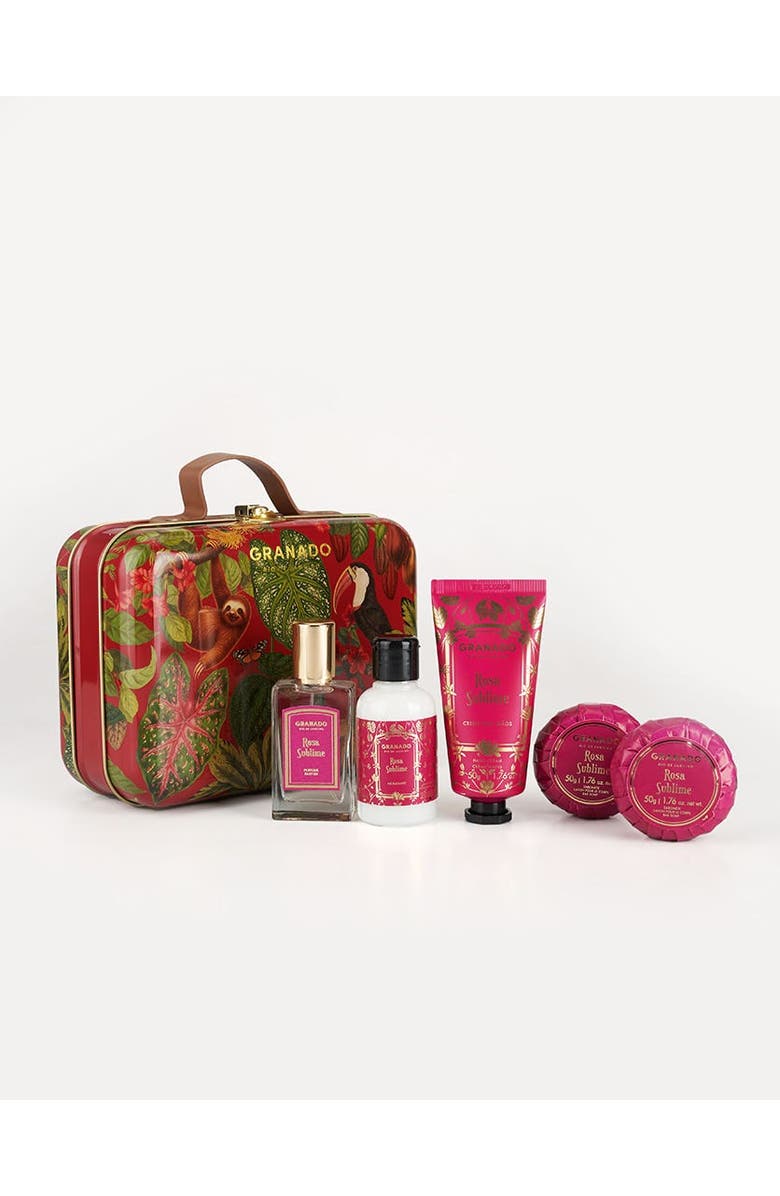 GRANADO Scented Suitcase Rosa Sublime, Main, color, Clear
