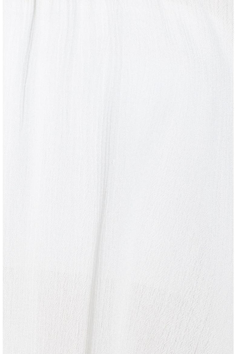 Pom Trim Cold Shoulder Top, Alternate, color, IVORY