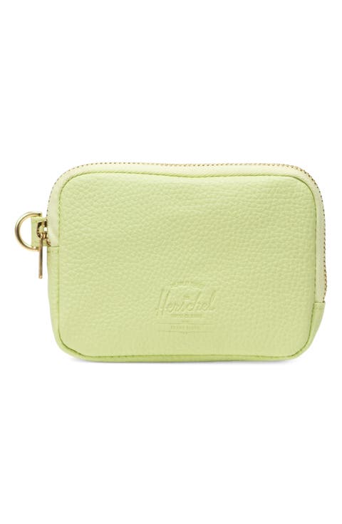 Oxford Faux Leather Zip Pouch