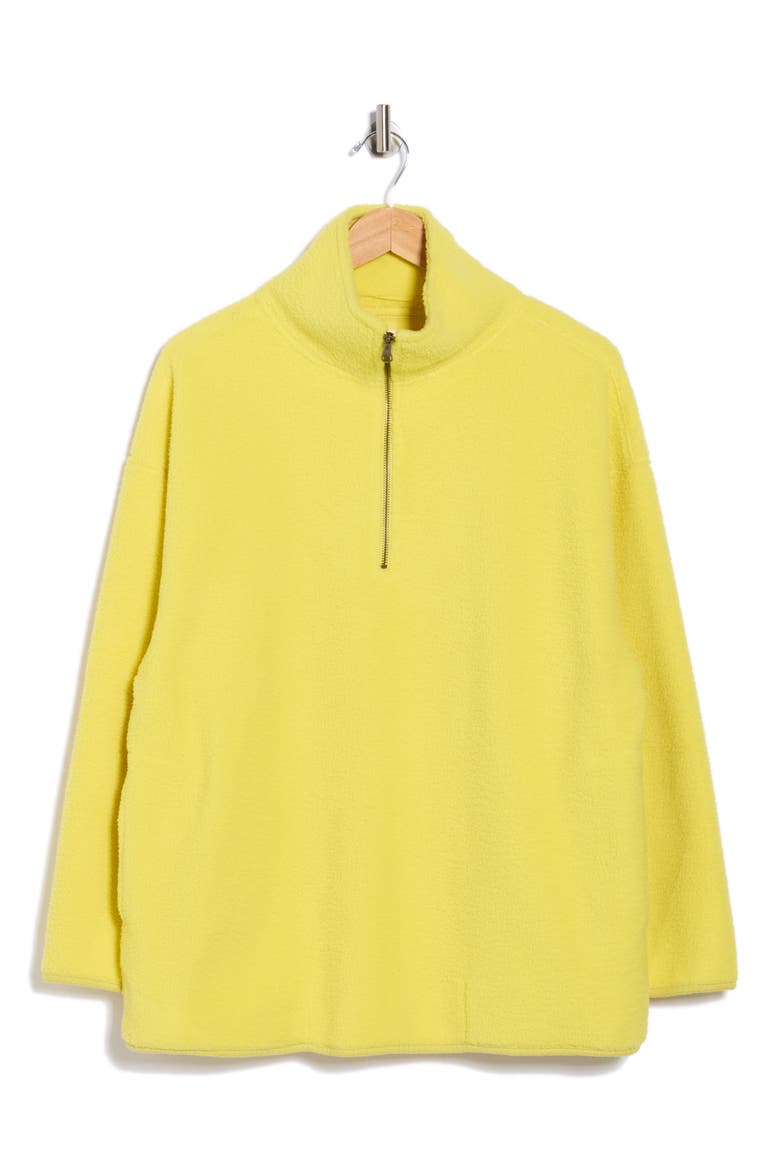 Coco Faux Shearling Pullover Sweatshirt, Alternate, color, LIGHTENING BUG