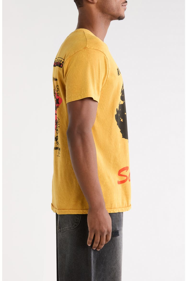 Rolling Stones Some Girls Cotton Graphic T-Shirt, Alternate, color, GOLD FADE