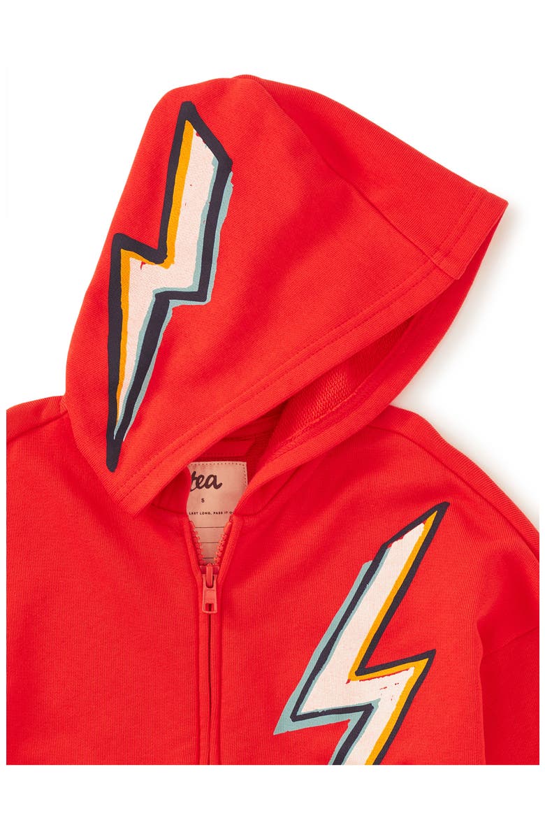 Lightning Bolt Easy Fit Hoodie, Alternate, color, RAY