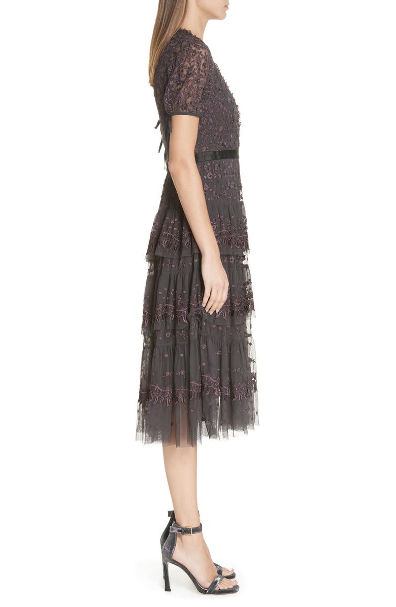 Needle & Thread Layered Lace Dress, Alternate, color, 