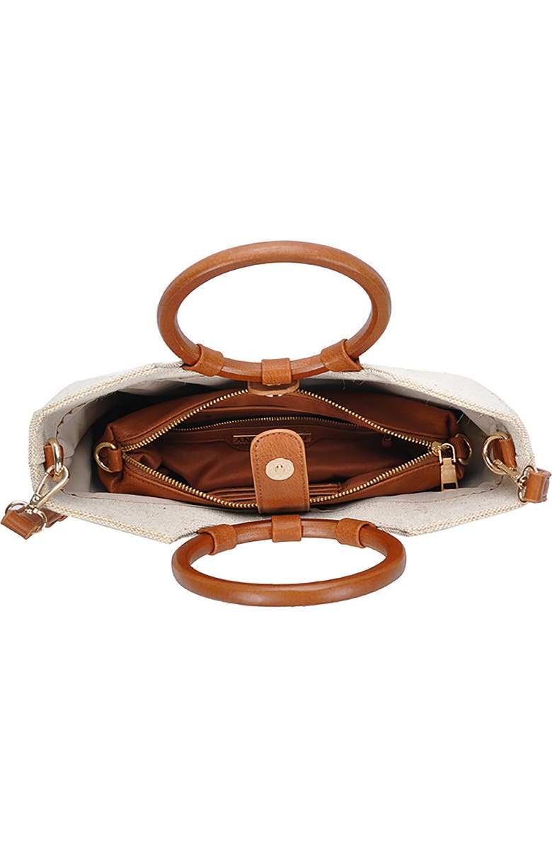 Antik Kraft Wood Handle Canvas Tote, Alternate, color,