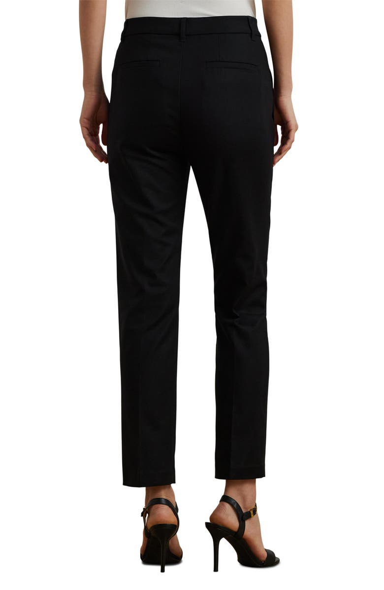 Lauren Ralph Lauren Double Faced Stretch Cotton Pants, Alternate, color, Polo Black